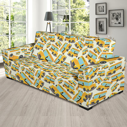 School Bus Print Design LKS301 Sofa Slipcover