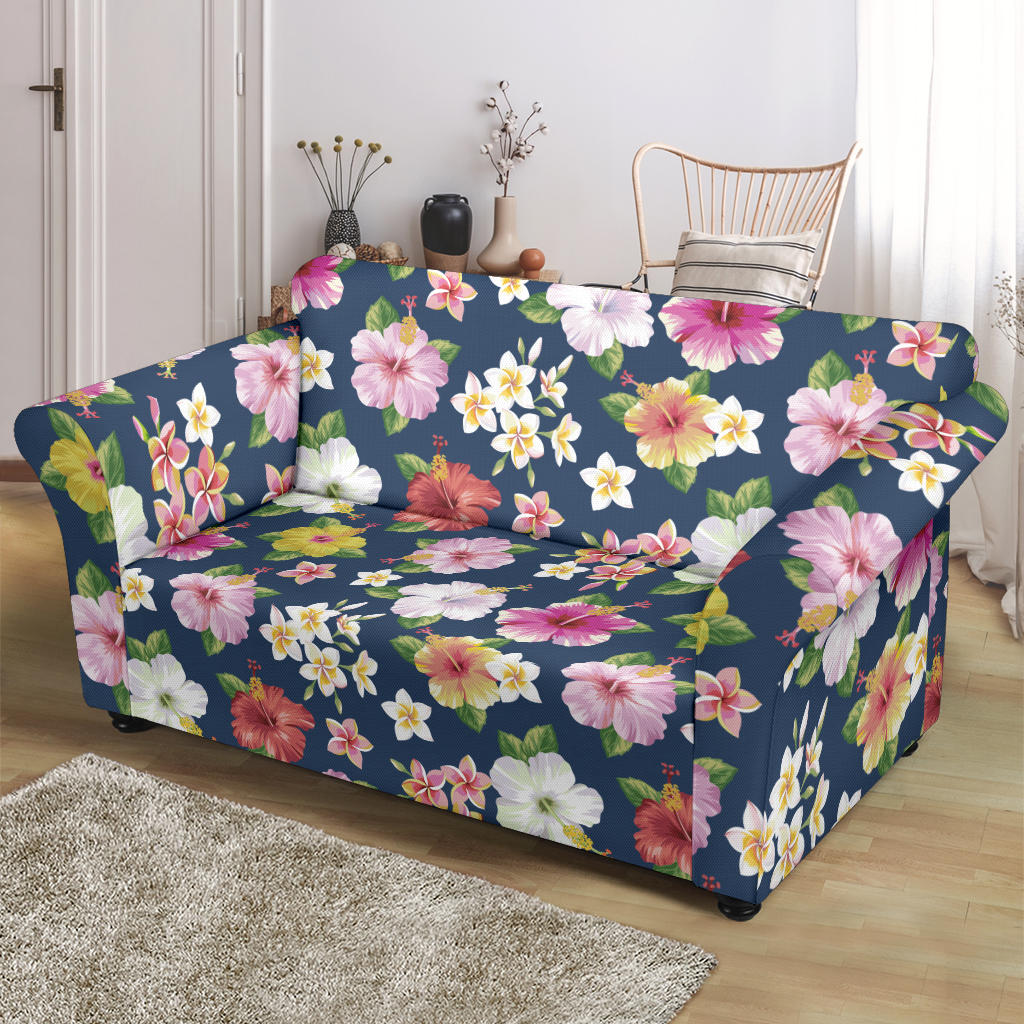 Hibiscus Sweet Print Design LKS304 Loveseat Couch Slipcover