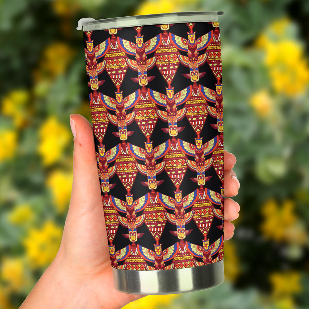 Totem Pole Print Tumbler