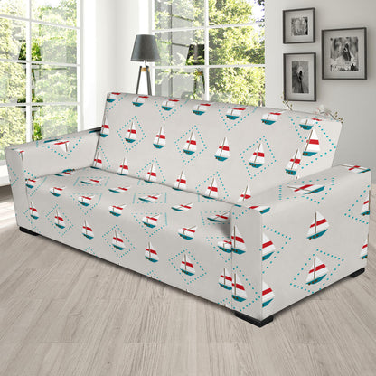 Sailboat Print Design LKS301 Sofa Slipcover