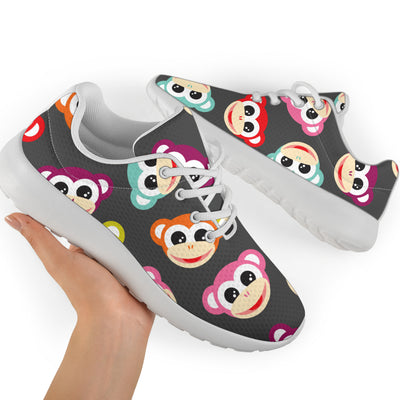 Monkey Head Design Themed Print Athletic Shoes