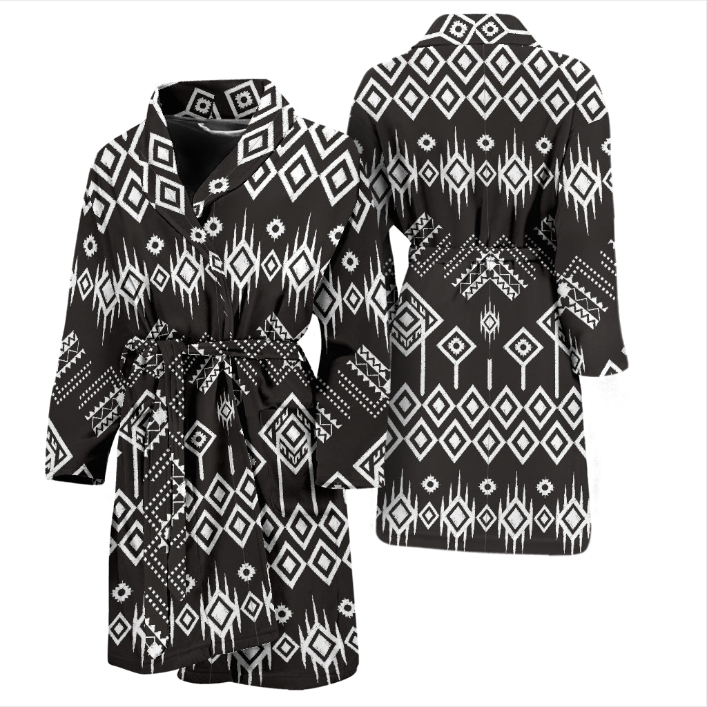 Tribal Pattern Print Design LKS304 Men Bathrobe