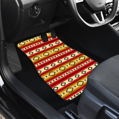 Serape Themed Car Floor Mats Front Back