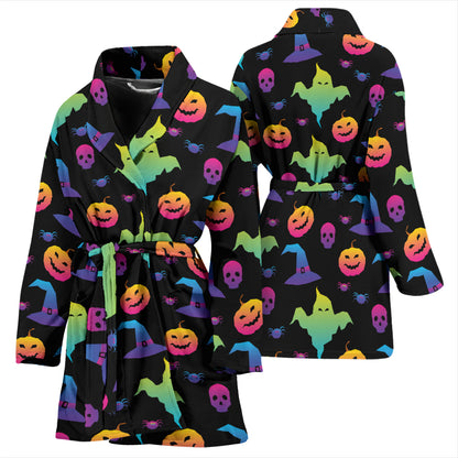 Halloween Print Design LKS404 Women Bathrobe