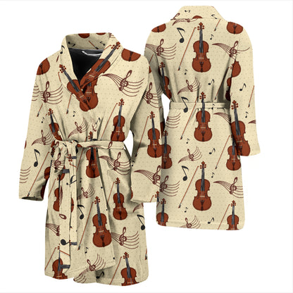 Cello Print Design LKS402 Men Bathrobe