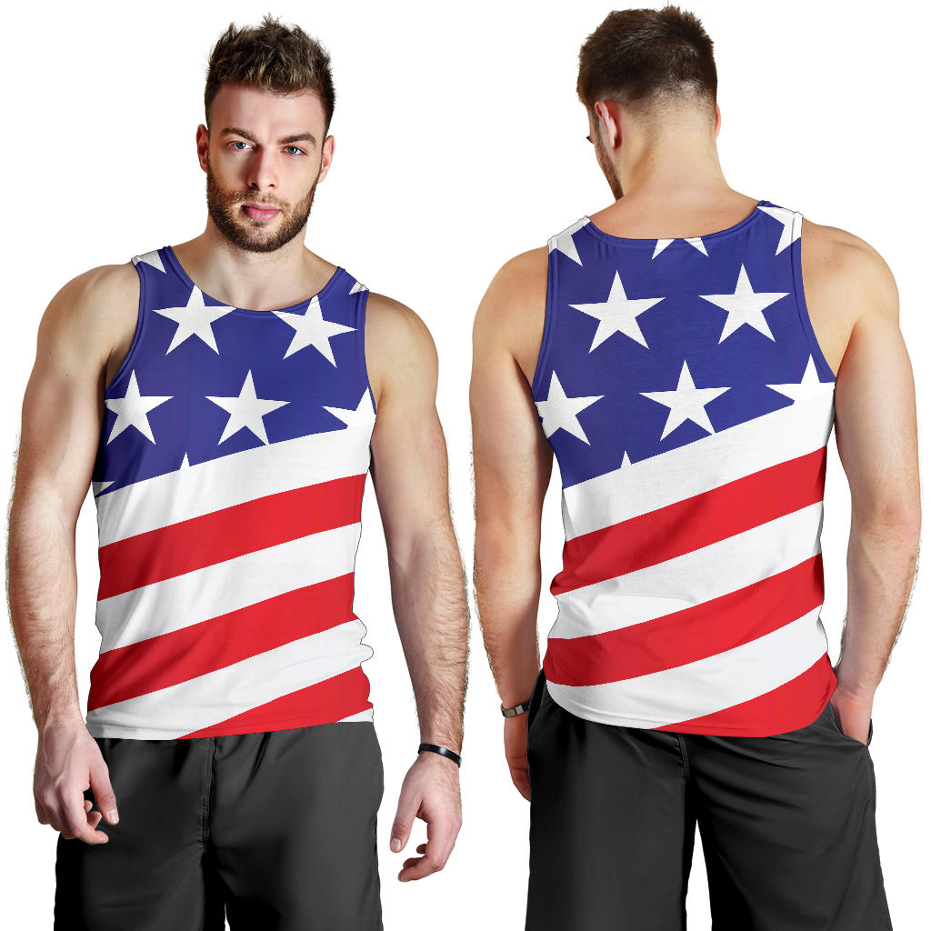 American flag Print Men Tank Top