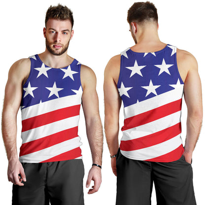 American flag Print Men Tank Top