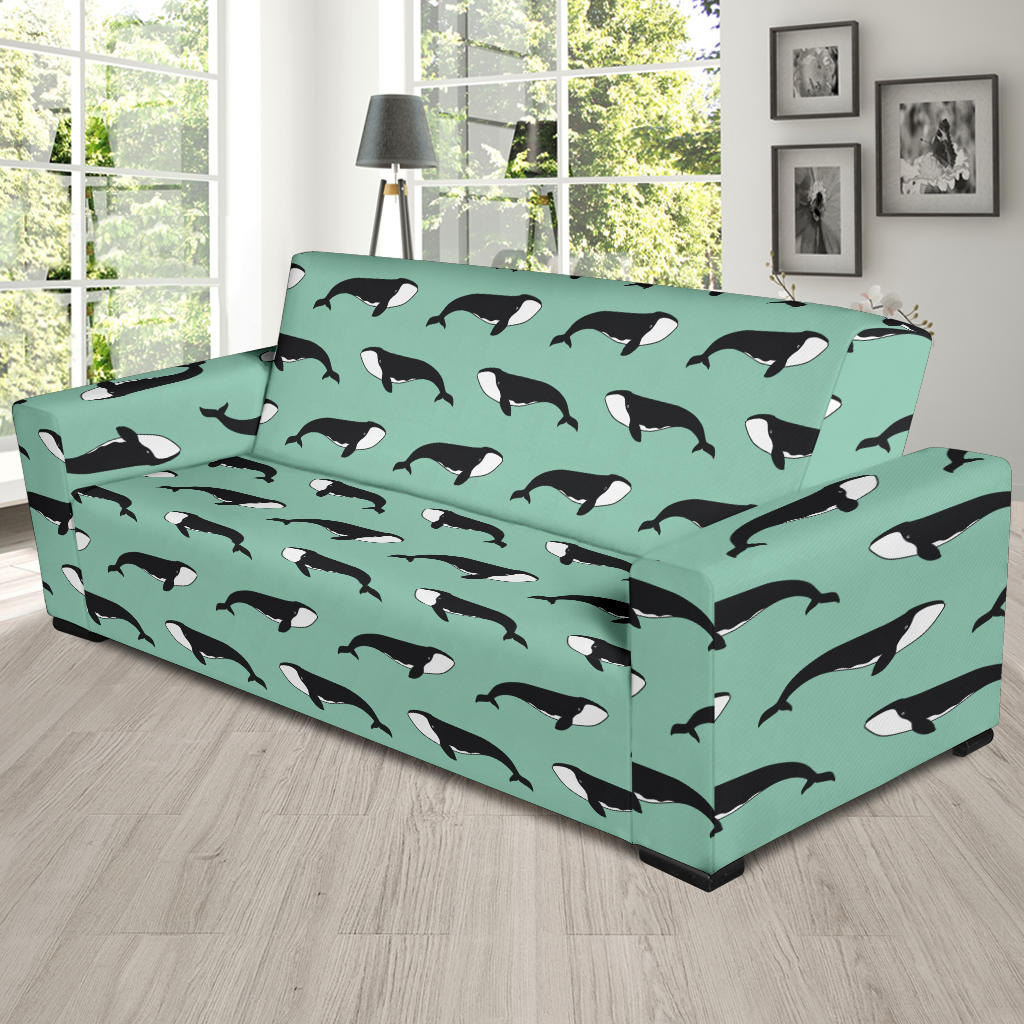 Whale Print Design LKS307 Sofa Slipcover