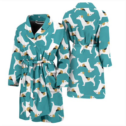 Russell Terriers Print Design LKS301 Men Bathrobe