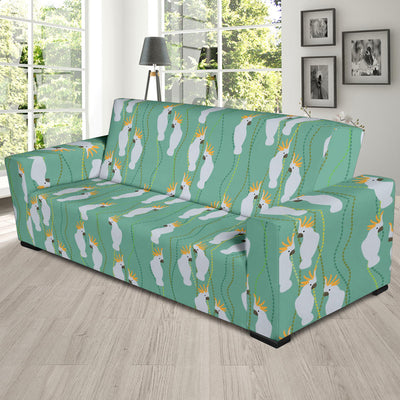 Cockatoo Pattern Print Design 01 Sofa Slipcover