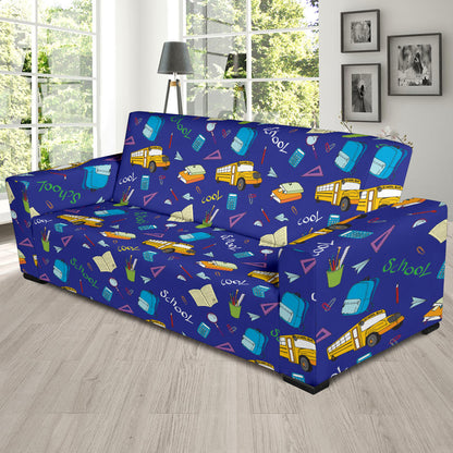 School Bus Print Design LKS307 Sofa Slipcover
