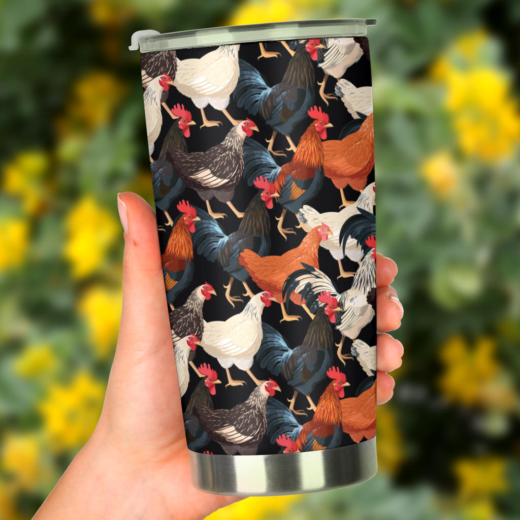 Chicken Print Pattern Tumbler