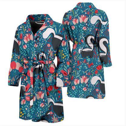 Skunk Print Design LKS302 Men Bathrobe