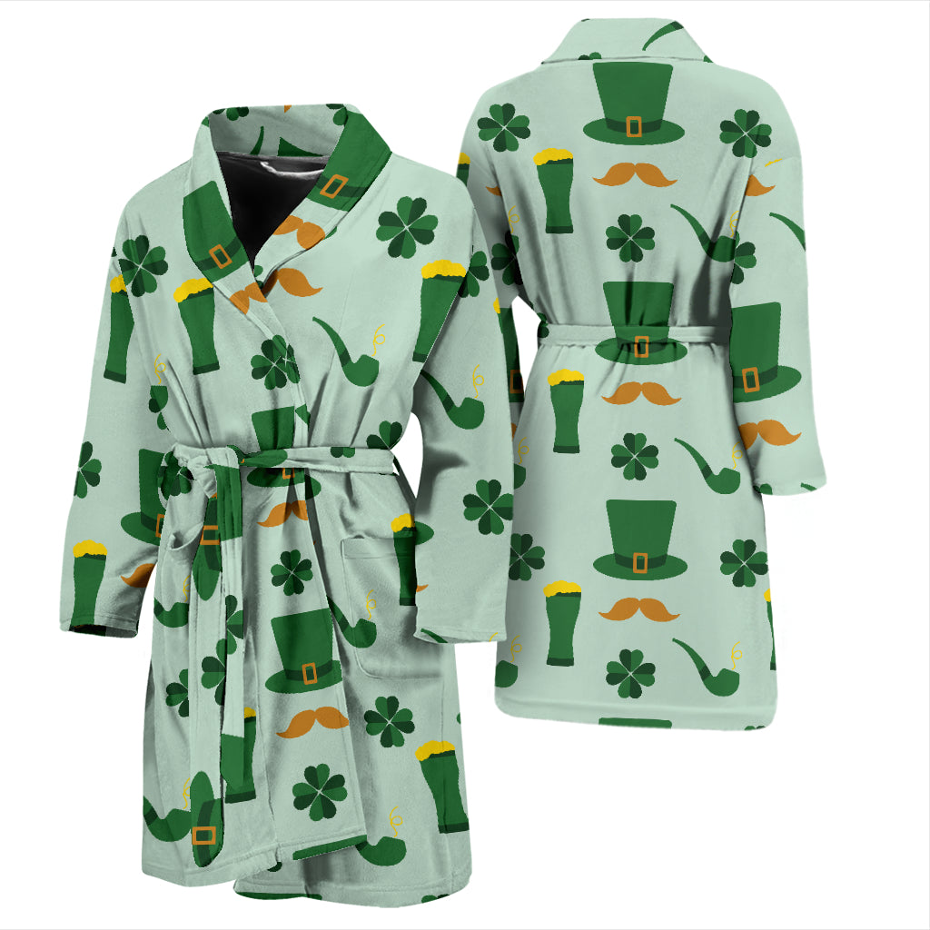 St Patricks Day Print Design LKS304 Men Bathrobe