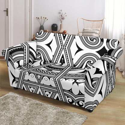 Samoan Pattern Print Design LKS302 Loveseat Couch Slipcover