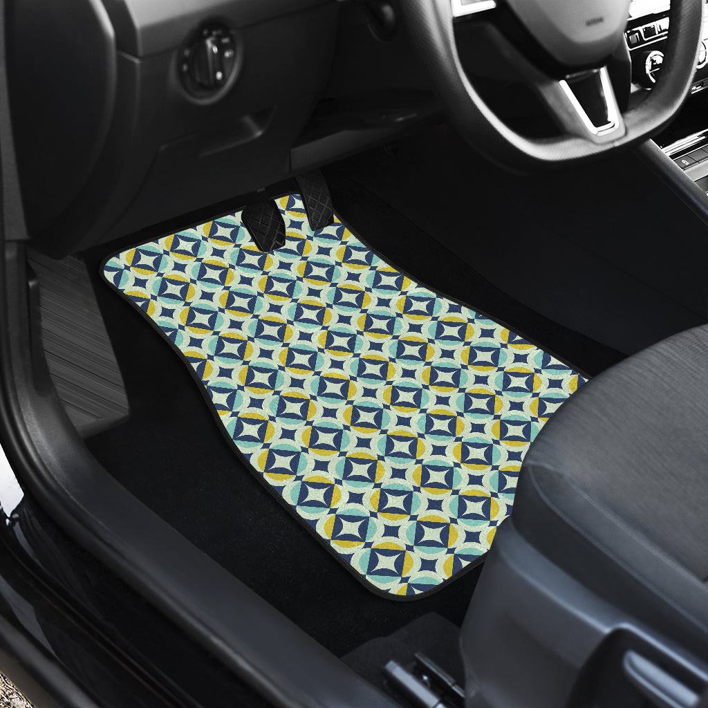 Swedish Design Pattern Car Floor Mats Front Back