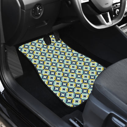 Swedish Design Pattern Car Floor Mats Front Back