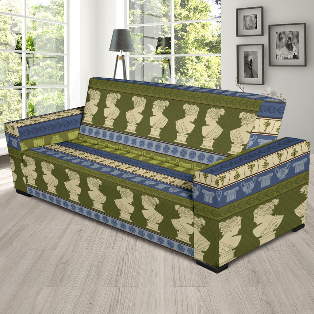 Ancient Greek Statue Print Design LKS301 Sofa Slipcover