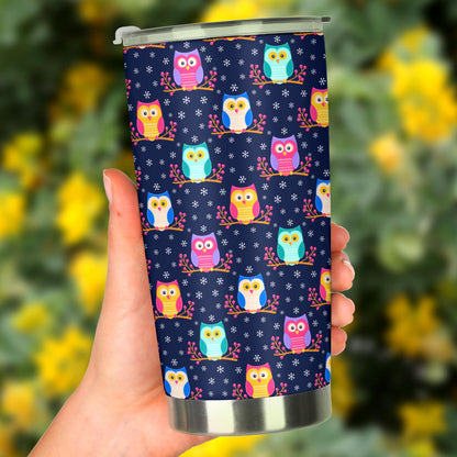 Owl Cute Themed Design Print Tumbler