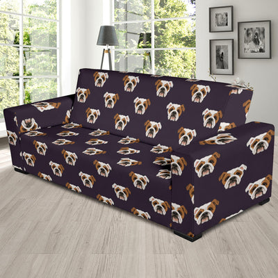 Bulldogs Pattern Print Design 03 Sofa Slipcover