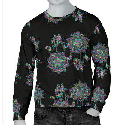 Dream Catcher Colorful Hand Draw Men Long Sleeve Sweatshirt