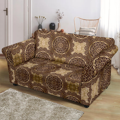 Ancient Greek Symbol Print Design LKS309 Loveseat Couch Slipcover
