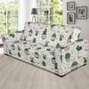 Cactus Pattern Print Design 04 Sofa Slipcover