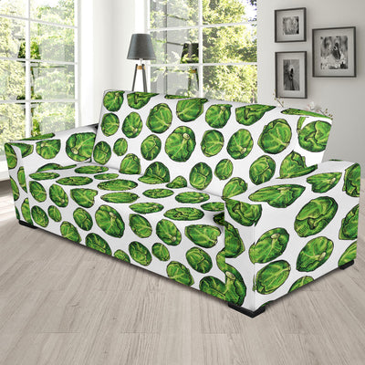 Brussels Sprouts Pattern Print Design 02 Sofa Slipcover