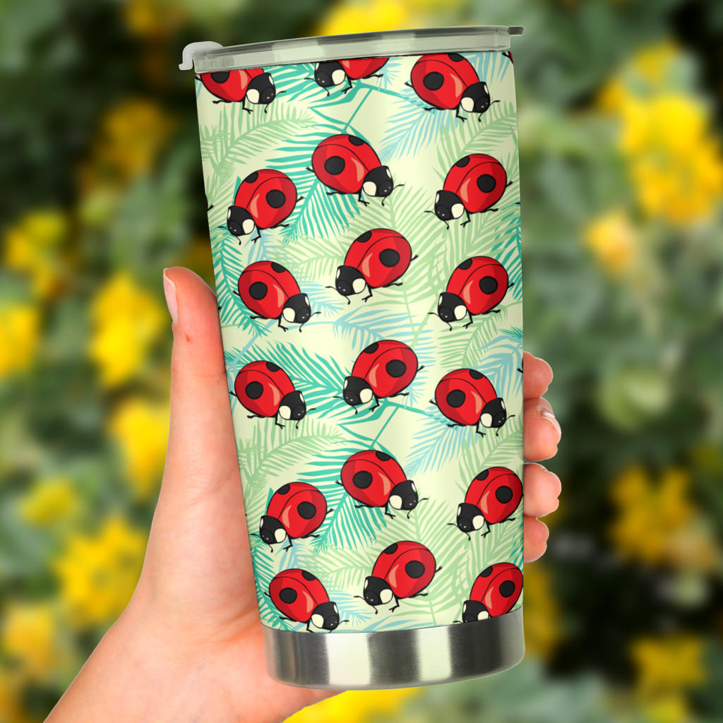 Ladybug Cute Print Pattern Tumbler