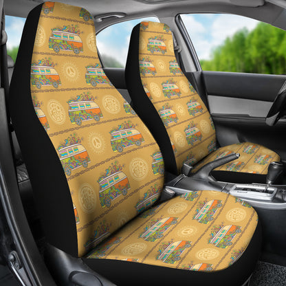 Hippie Van Print Design LKS304 Car Seat Covers