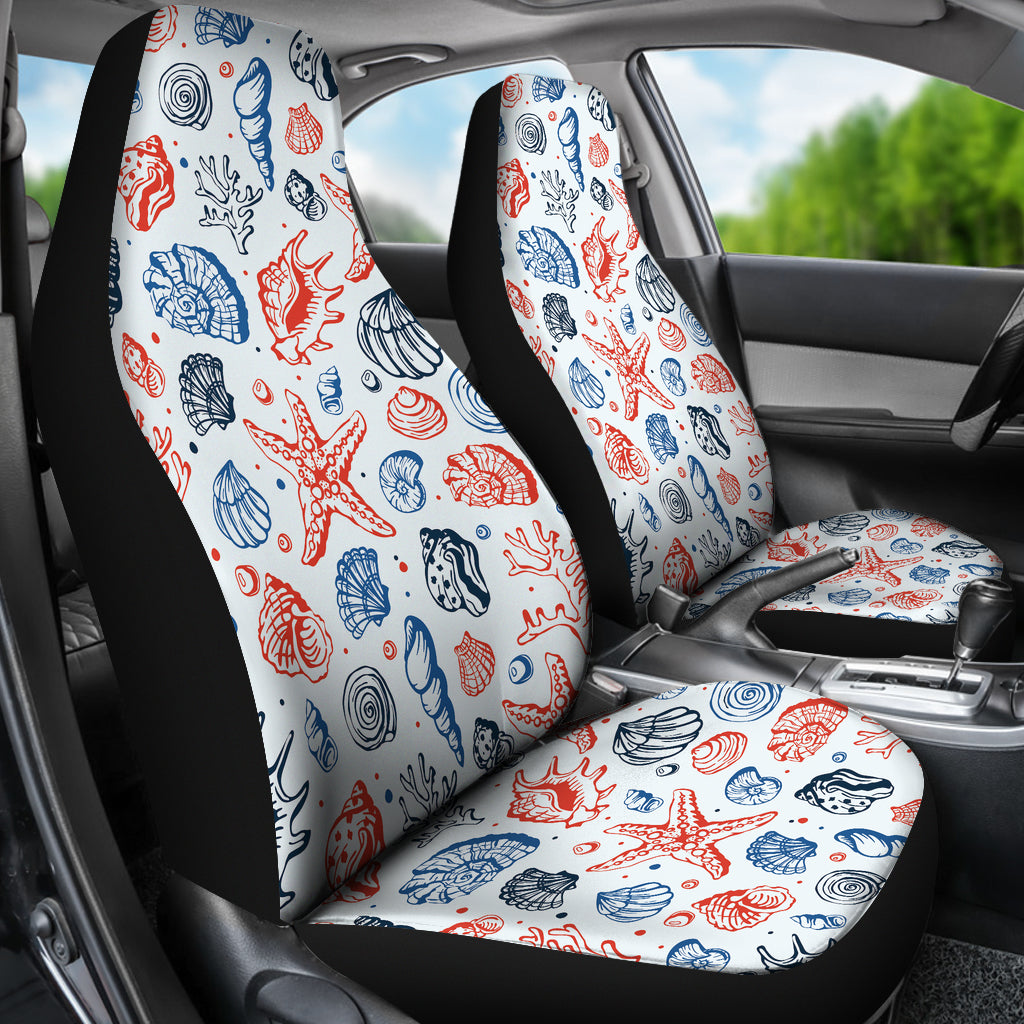 Seashell Print Design LKS307 Car Seat Covers