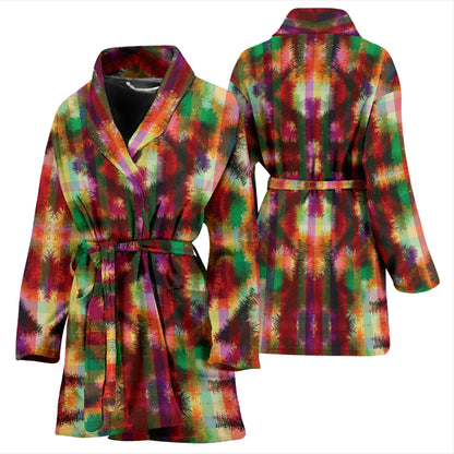 Tie Dye Print Design LKS301 Women Bathrobe