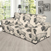 Bison Pattern Print Design 02 Sofa Slipcover