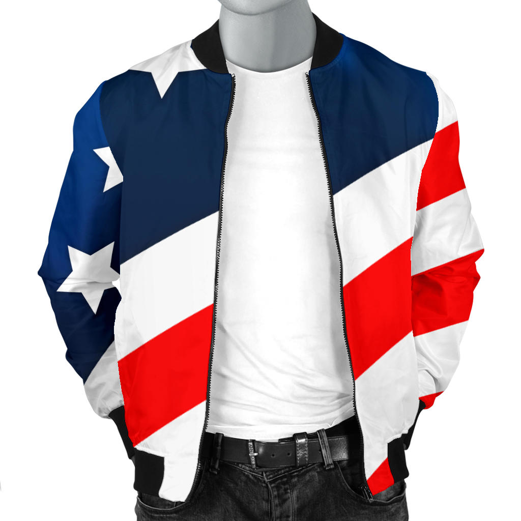 American flag Style Men Bomber Jacket