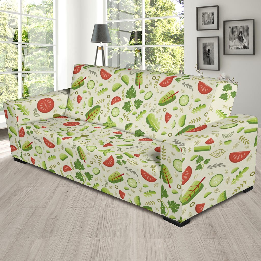 Salad Vegetable Print Design LKS302 Sofa Slipcover
