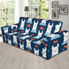 Alpaca Love Pattern Print Design 05 Sofa Slipcover