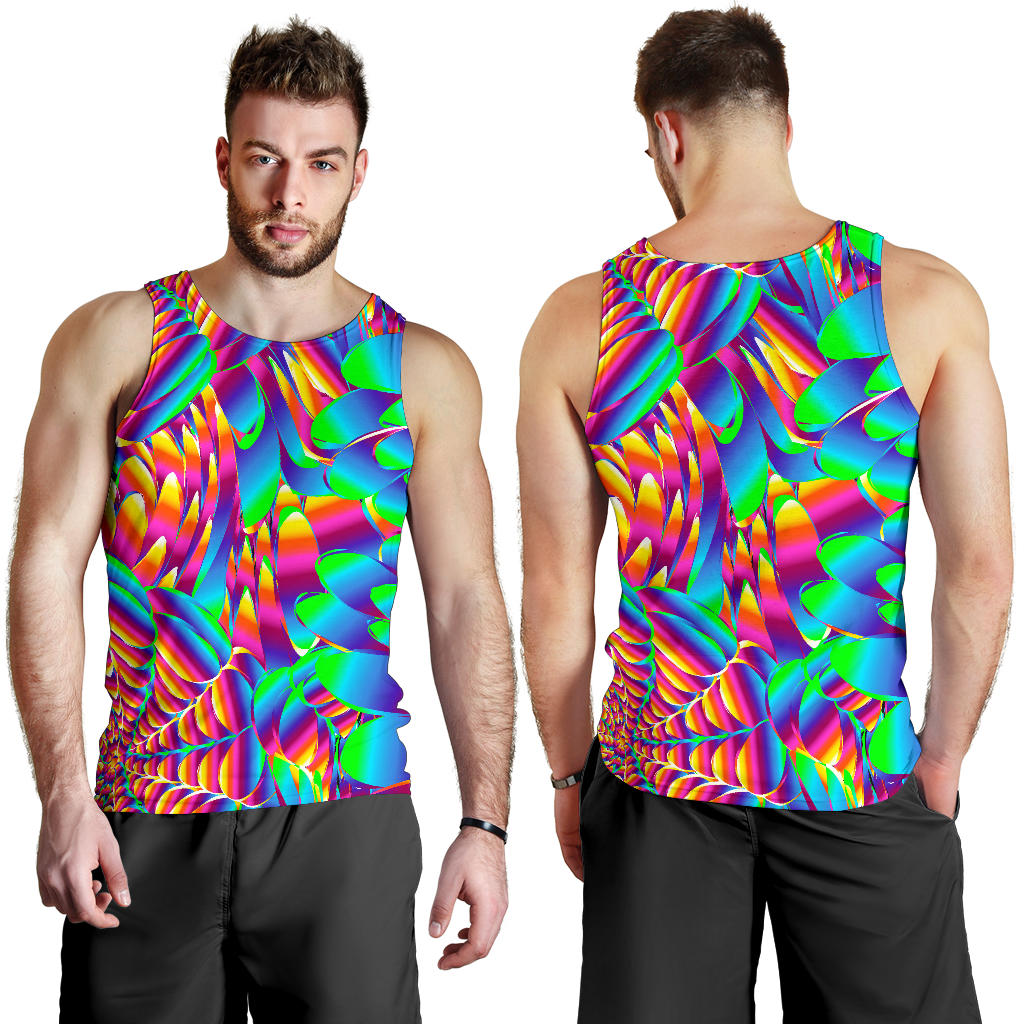 Psychedelic Trippy Pattern Men Tank Top