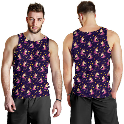 Unicorn Princess Star Sparkle Men Tank Top