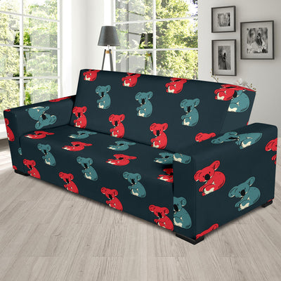 Koala Pattern Print Design 02 Sofa Slipcover