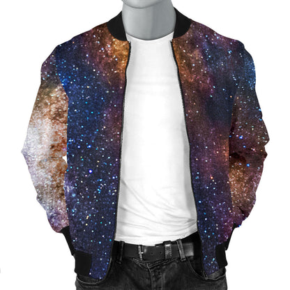 Celestial Milky way Galaxy Men Bomber Jacket