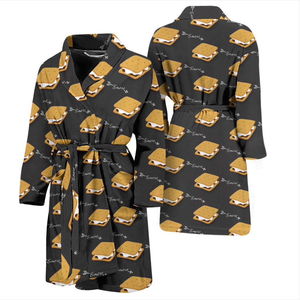 S_Mores Print Design LKS301 Men Bathrobe