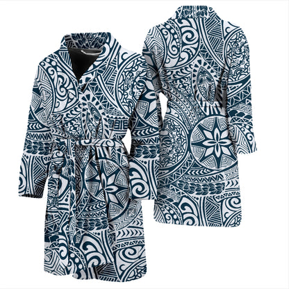 Samoan Pattern Print Design LKS306 Men Bathrobe