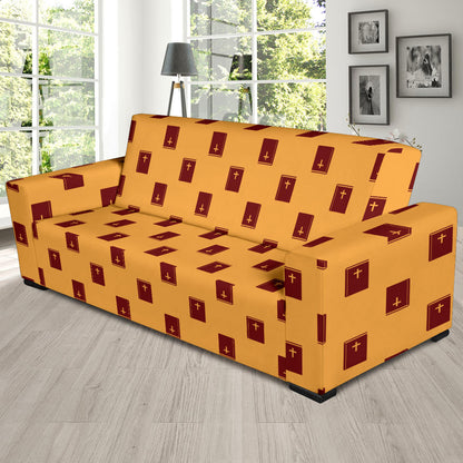 Bible Pattern Print Design 05 Sofa Slipcover