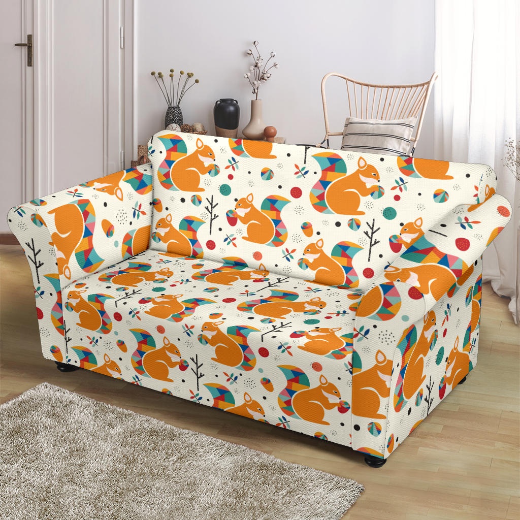 Squirrel Print Design LKS304 Loveseat Couch Slipcover