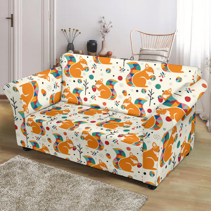 Squirrel Print Design LKS304 Loveseat Couch Slipcover