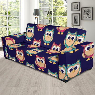 Owl Pattern Print Design A06 Sofa Slipcover