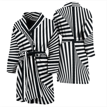 Vortex Print Design LKS302 Men Bathrobe