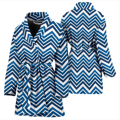Chevron Print Design LKS403 Women Bathrobe