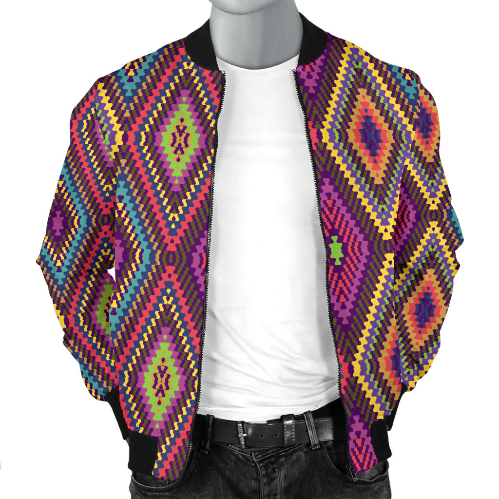 Southwestern Print  Men Bomber Jacket