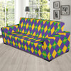 Mardi Gras Pattern Print Design 05 Sofa Slipcover